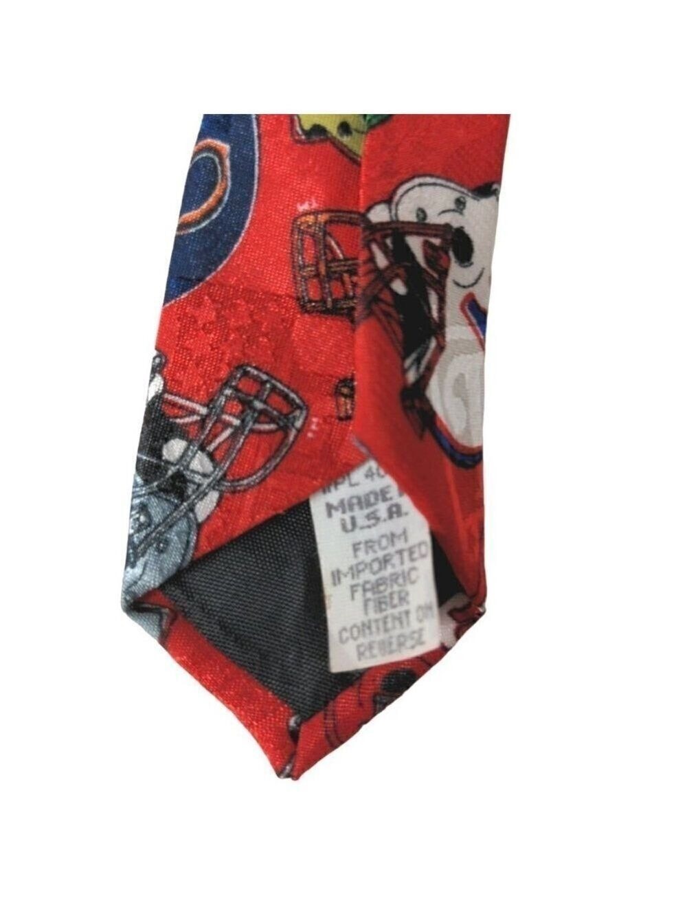NFL Team Logos Football Helmets Necktie Packers Colts Raiders Cardinals - Picture 6 of 7